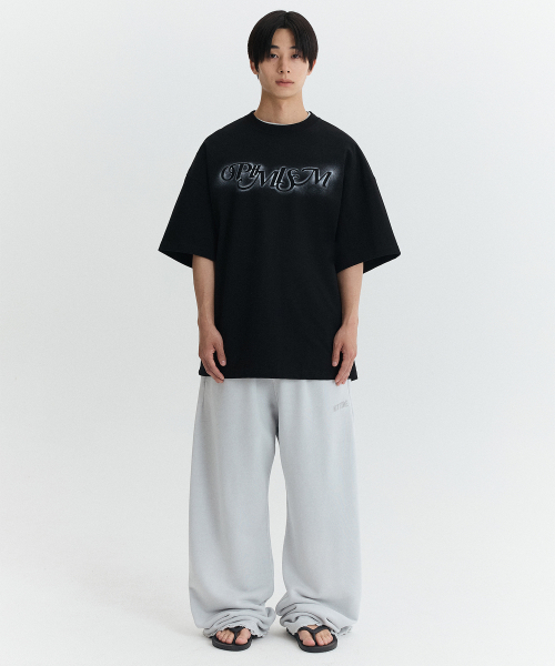 OPTIMISM OVERSIZED T-SHIRT / BLACK