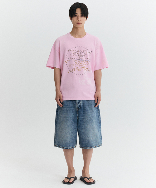 ROCKYSTAR VINTAGE OVERSIZED T-SHIRT / PINK