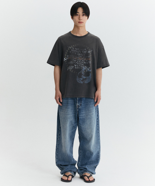 ROCKYSTAR VINTAGE OVERSIZED T-SHIRT / BLACK