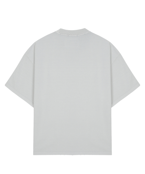 MÉ VINTAGE HEART OVERSIZED T-SHIRT / LIGHT GRAY