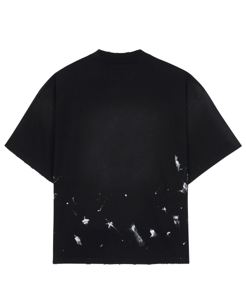 RISE VINTAGE OVERSIZED T-SHIRT / BLACK