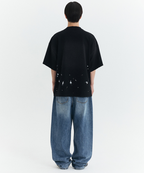 RISE VINTAGE OVERSIZED T-SHIRT / BLACK