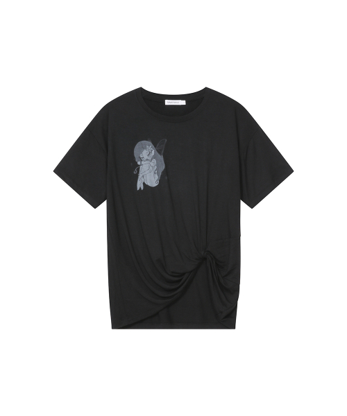 Hannah fairy twist short sleeve BLACK