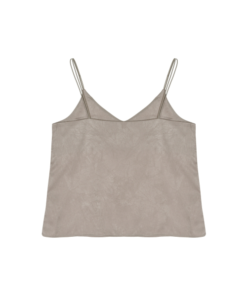 SATIN CAMI SLEEVELESS TOP_BEIGE