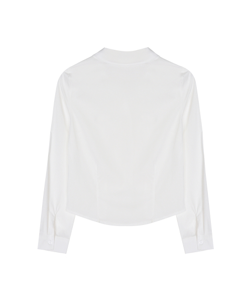NICOLE SLIM FIT SHIRT_WHITE