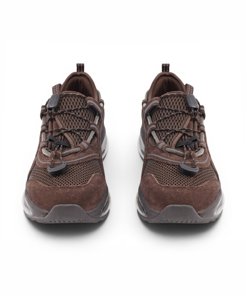 Songe Songe X Yase Offset Quick Racer AirSole Sneakers Mocha