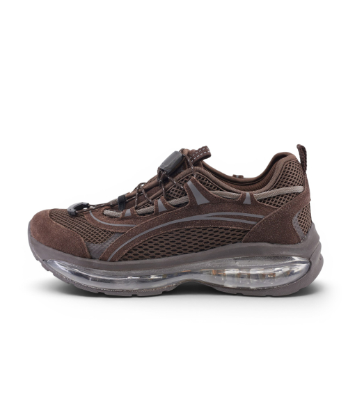 Songe Songe X Yase Offset Quick Racer AirSole Sneakers Mocha