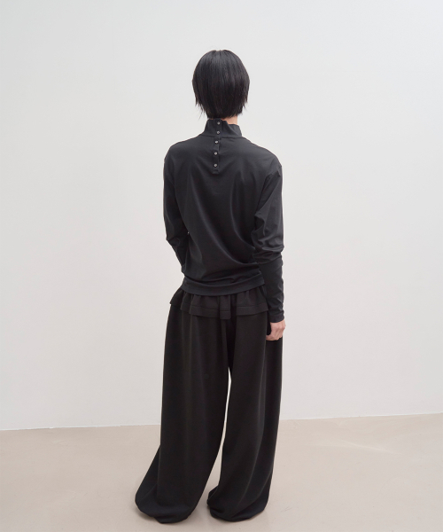 Layered Wide Sweat Pants_2color