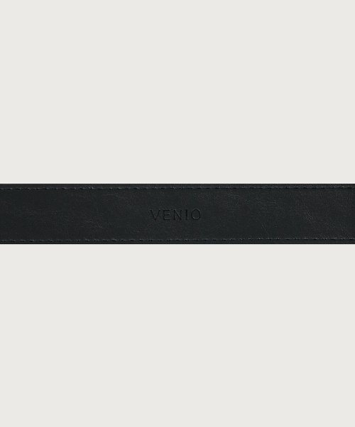 Stitch Curved Leather Belt
