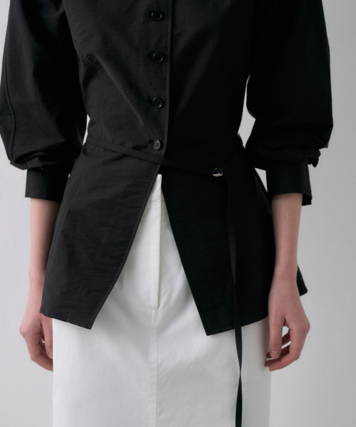 Hourglass V-Neck Blouse[LMBFSPSH316]-2color