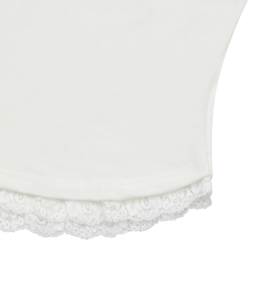 ASEN LACE SLIM HOOD SLEEVELESS (4COLOR)