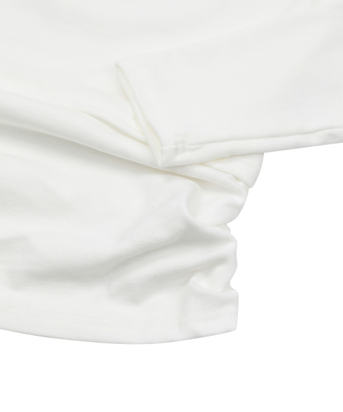RIVA SHIRRING SLIT OFF SHOULDER LONG SLEEVE T (3COLOR)
