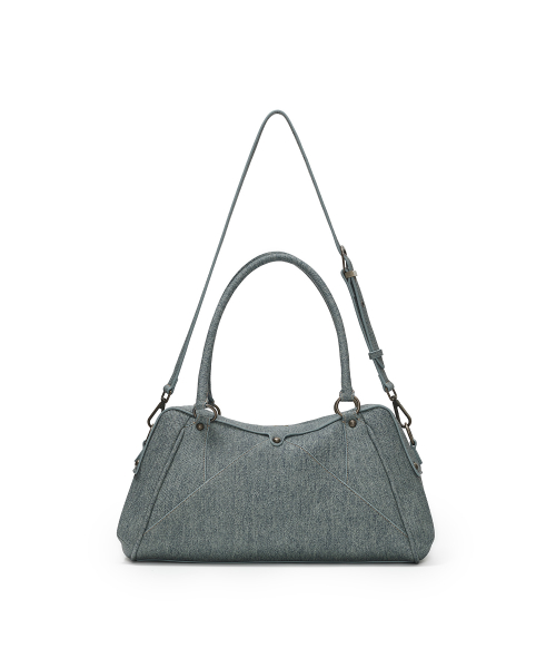 FAUX LEATHER M.O.S BAG, DENIM