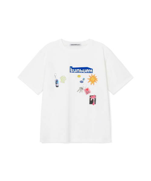 CITY MAGNET OVERFIT T-SHIRT, WHITE
