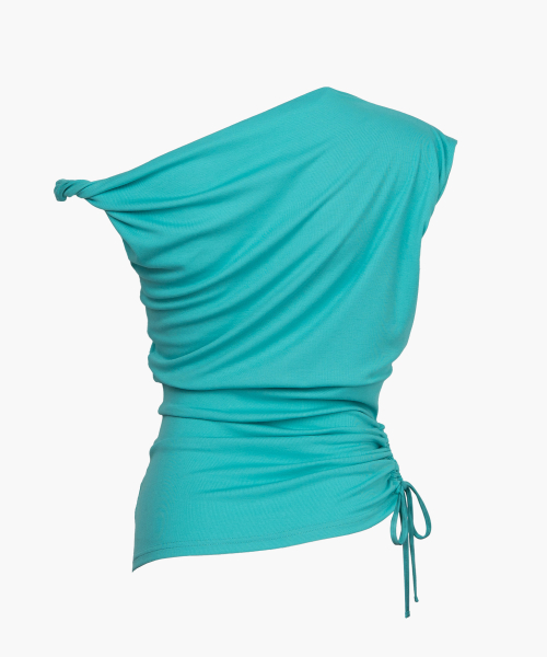 Twist Strap Shirring Top Mint
