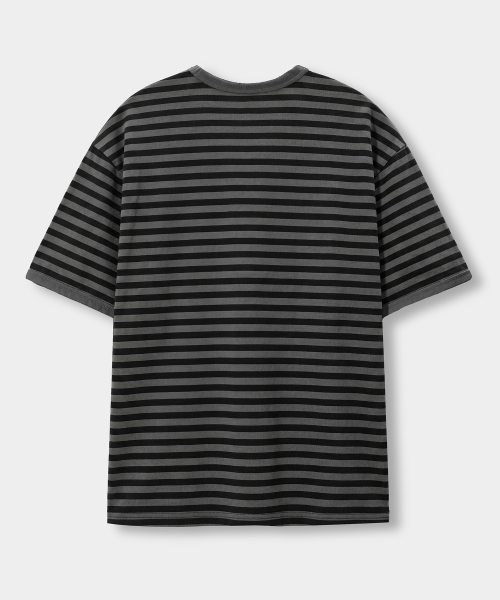 BORDER STRIPE RINGER T-SHIRT_3 COLOR