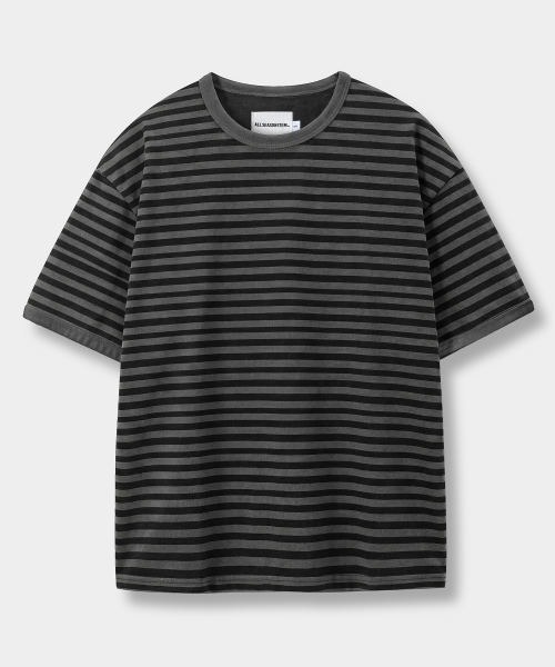 BORDER STRIPE RINGER T-SHIRT_3 COLOR