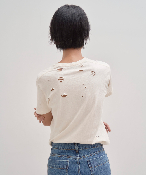 Vintage-Distress Tee_2color