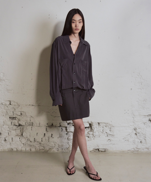 Shirt Mini Dress_2color