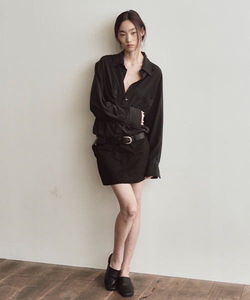 Shirt Mini Dress_2color