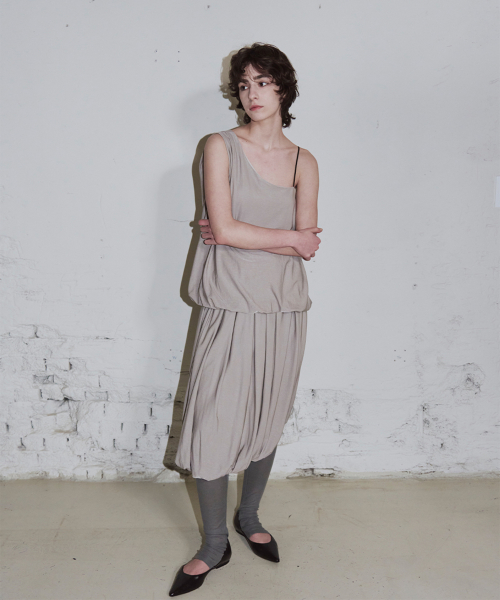 Pleated Balloon Skirt_2color