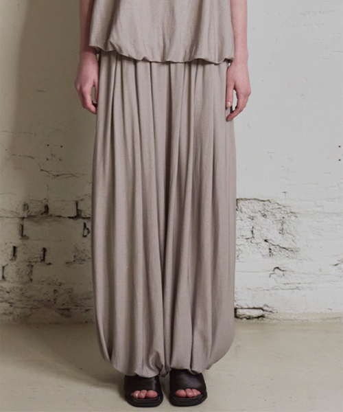 Pleated Balloon Pants_2color