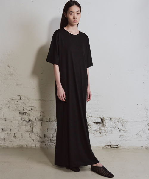 Minimal Long Dress_2color