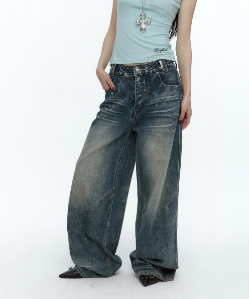 Silver Painting Denim