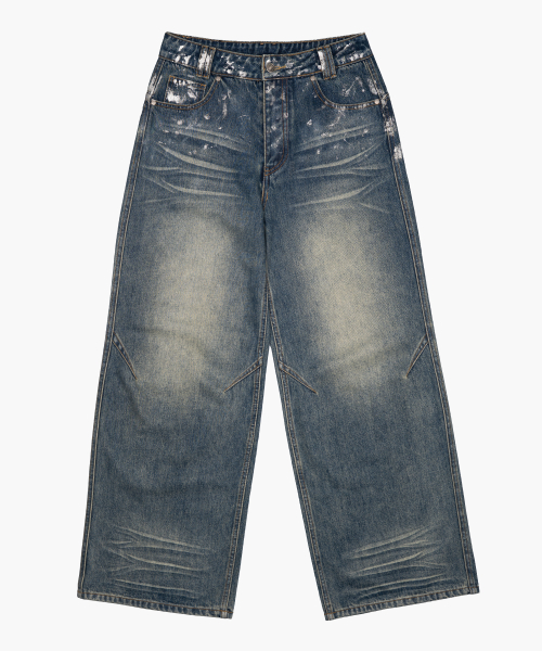 Silver Painting Denim
