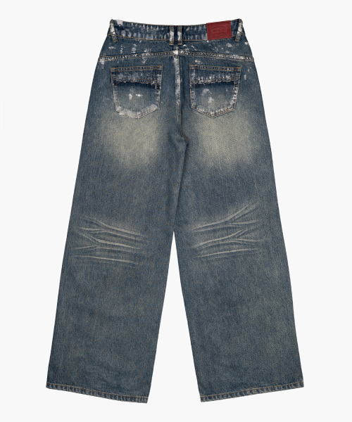 Silver Painting Denim