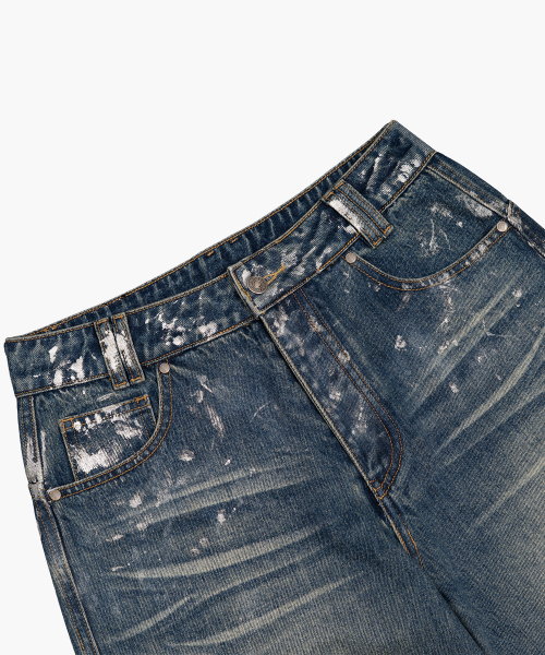 Silver Painting Denim