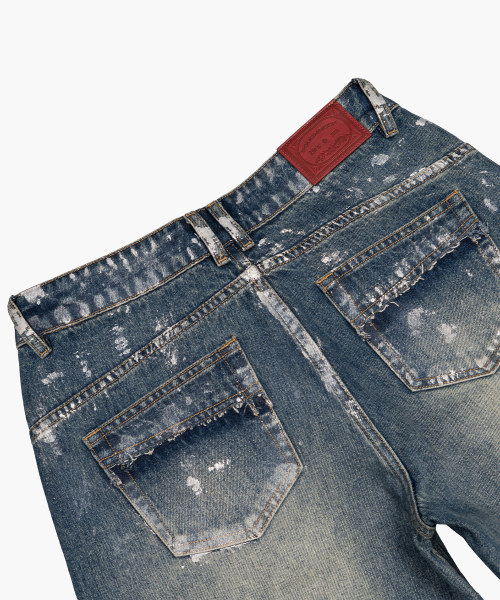 Silver Painting Denim