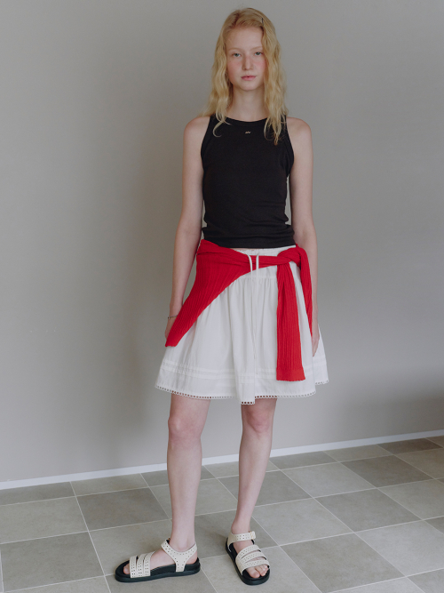 Pintuck Banding Mini Skirt MU2634SK309M