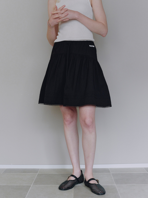 Pintuck Banding Mini Skirt MU2634SK309M