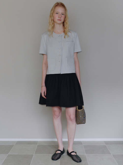 Pintuck Banding Mini Skirt MU2634SK309M