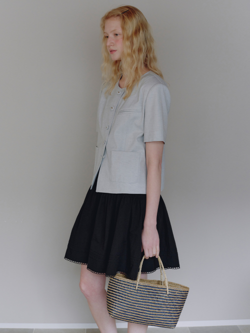 Pintuck Banding Mini Skirt MU2634SK309M