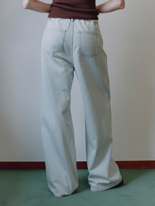 Fluid Wide Denim Pants MU2634DN308M