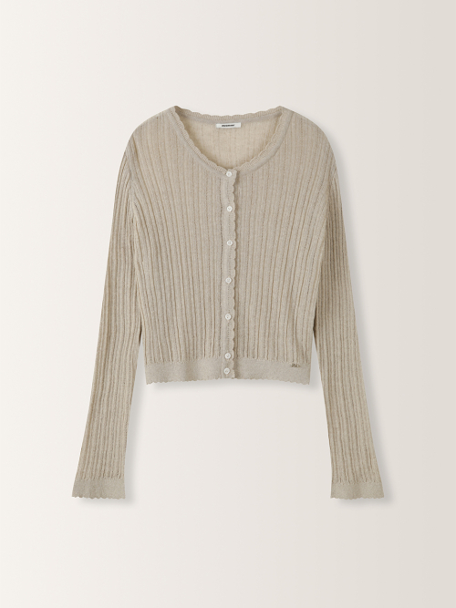 Scalloped Slim Cardigan MU2634CD304M