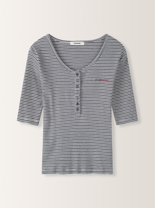 Stripe Slim T-Shirt MU2634TS316M