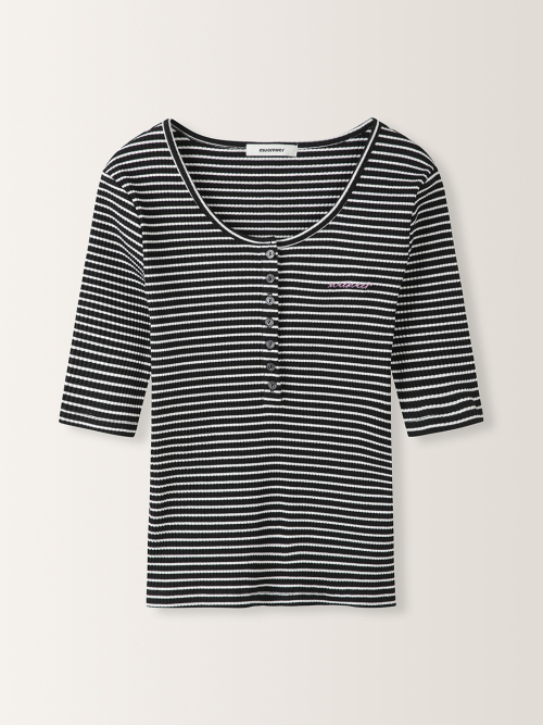 Stripe Slim T-Shirt MU2634TS316M
