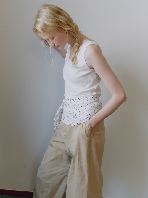 V-neck Lace Sleeveless MU2634TS315M_WHITE