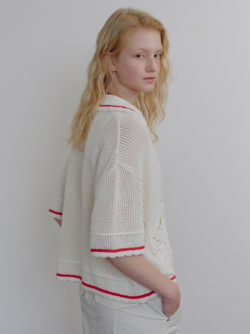 Crochet Pocket Cardigan MU2634CD303M