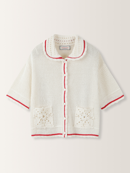 Crochet Pocket Cardigan MU2634CD303M