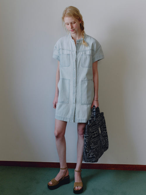 Fluid Denim Mini Dress MU2634OP308M