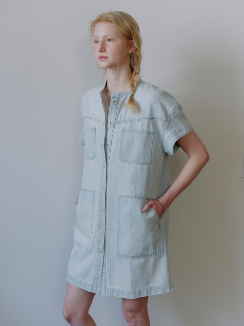 Fluid Denim Mini Dress MU2634OP308M