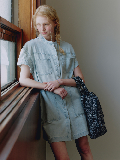 Fluid Denim Mini Dress MU2634OP308M