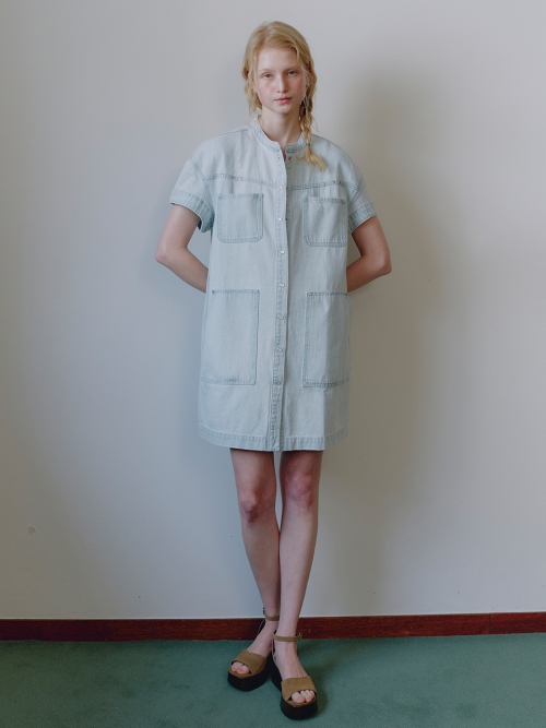 Fluid Denim Mini Dress MU2634OP308M