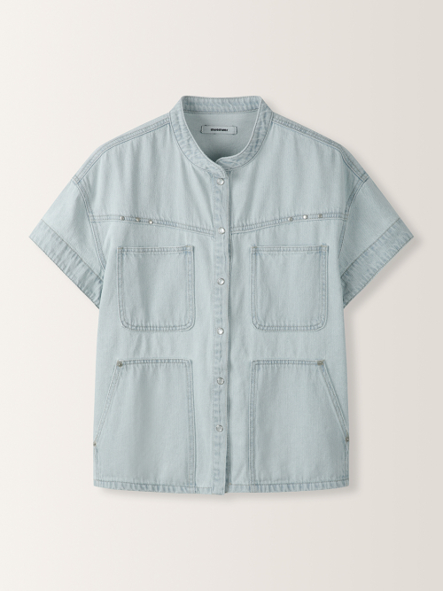 Fluid Denim Shirt MU2634BL308M