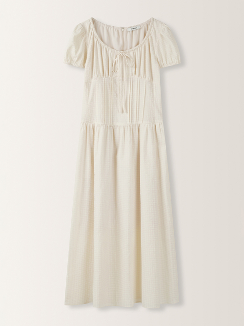 Check Mellow Long Dress MU2634OP305M