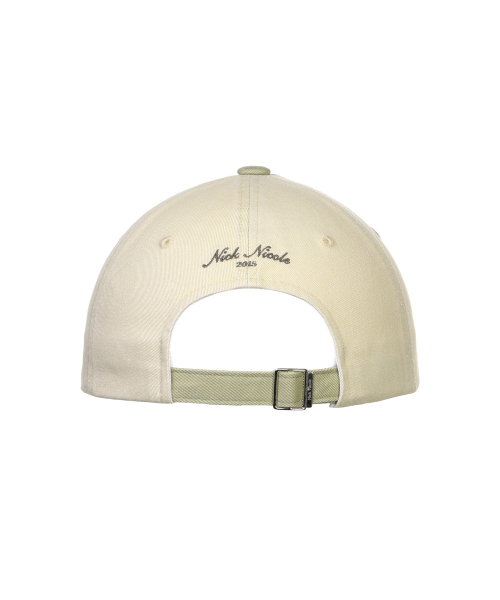 NICOLE LETTERING BALL CAP_BEIGE KHAKI